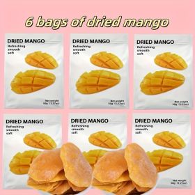 6 Bags of Dried Mango, Party Snacks, Birthday Snacks, Fruit Snacks, Afternoon Tea Snacks, Party Snacks, Snacks, Thick-Cut Dried Fruits And Jams (Capacity: 50g*6 Bags)